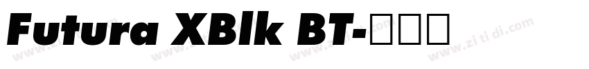 Futura XBlk BT字体转换 Futura XBlk BT字体转换